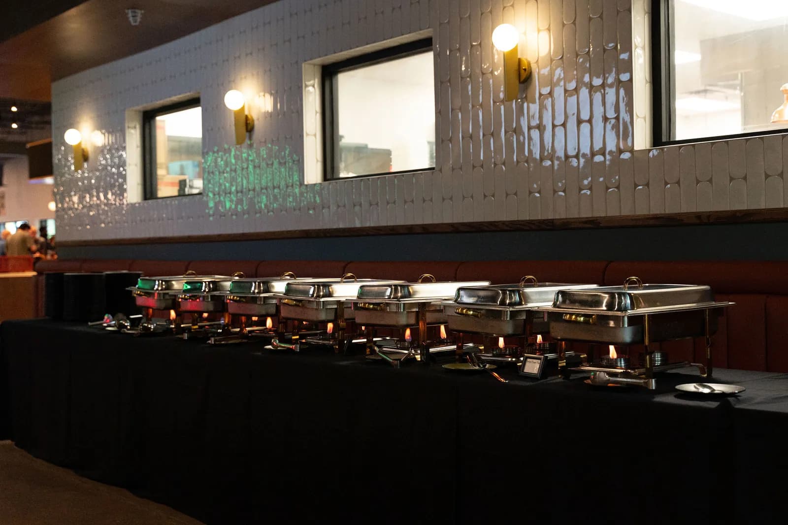 Chef John Franke catering buffet at At Fault