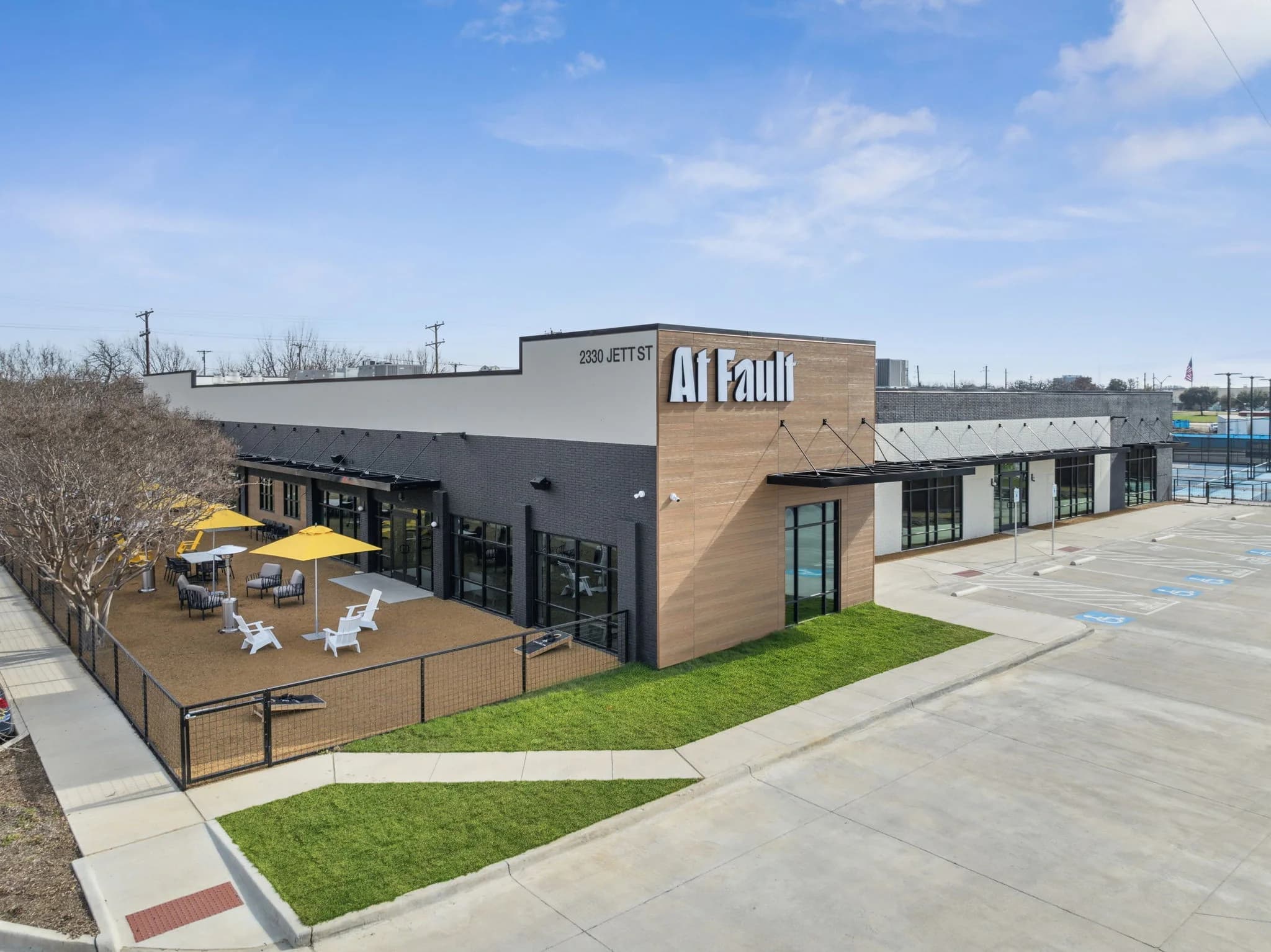 At Fault venue exterior near Carrollton
