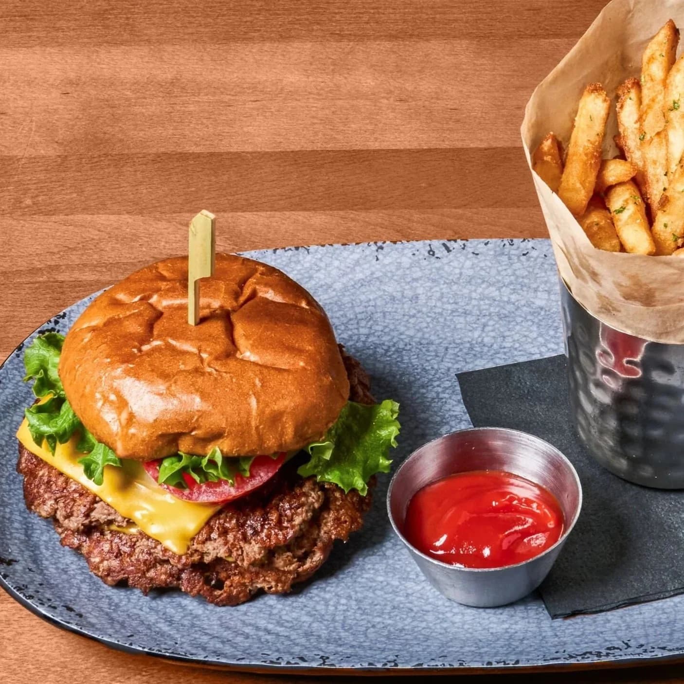 Doubles Burger from Chef John Franke at At Fault
